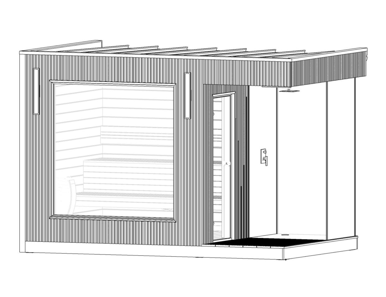 Projekt sauny ogrodowej TimberCraft
