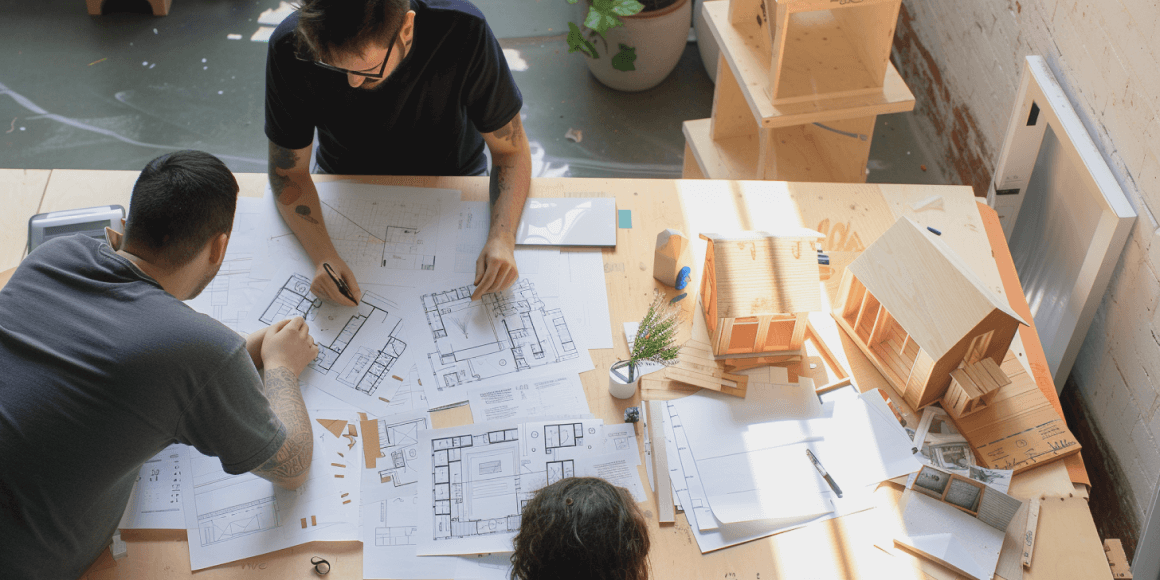 Zespół TimberCraft przy pracy nad projektem